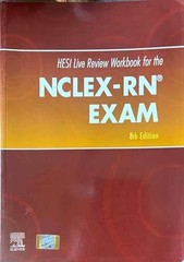 HESI/Live Review Workbook for the – Paperback, by Elsevier Inc. – Very Good